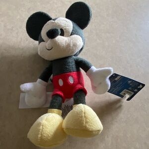My First 2025- Disney Mickey Mouse Plush Black and Red Stuffed Animal